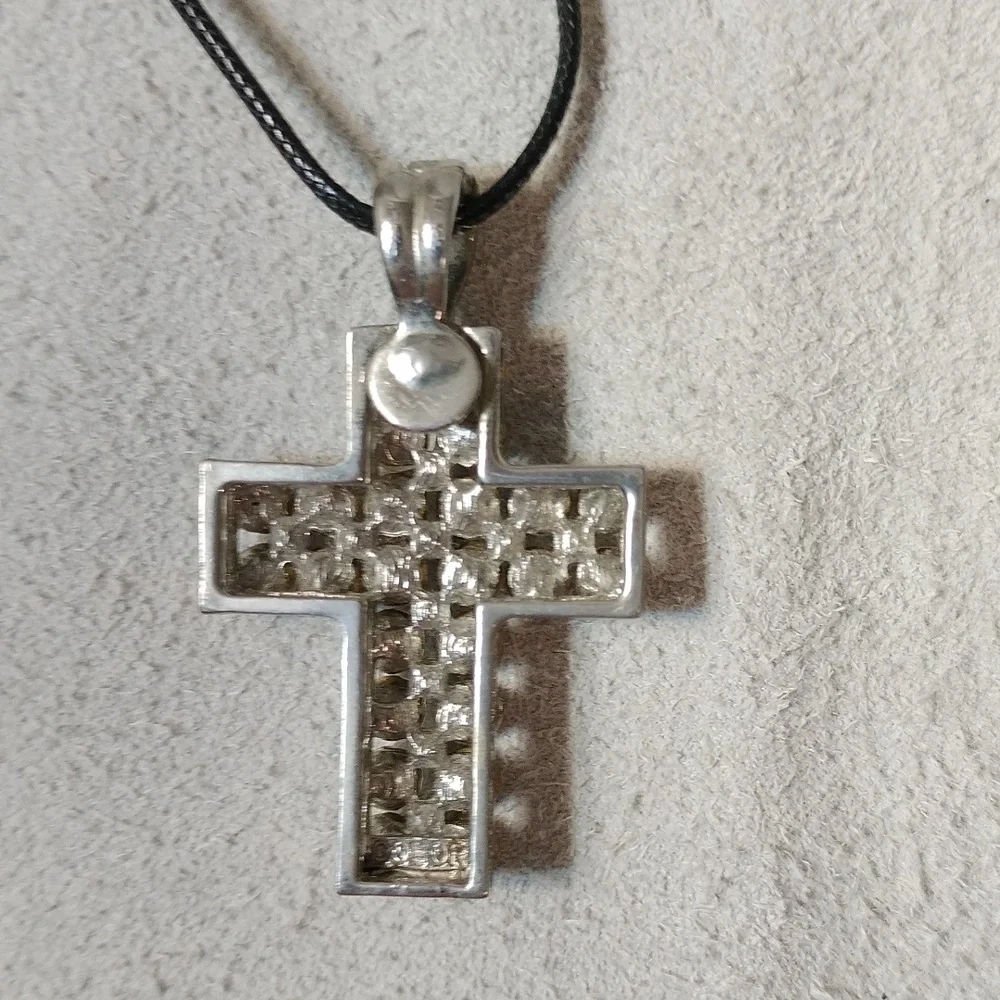 Sparkling rhinestone cross  measuring 2